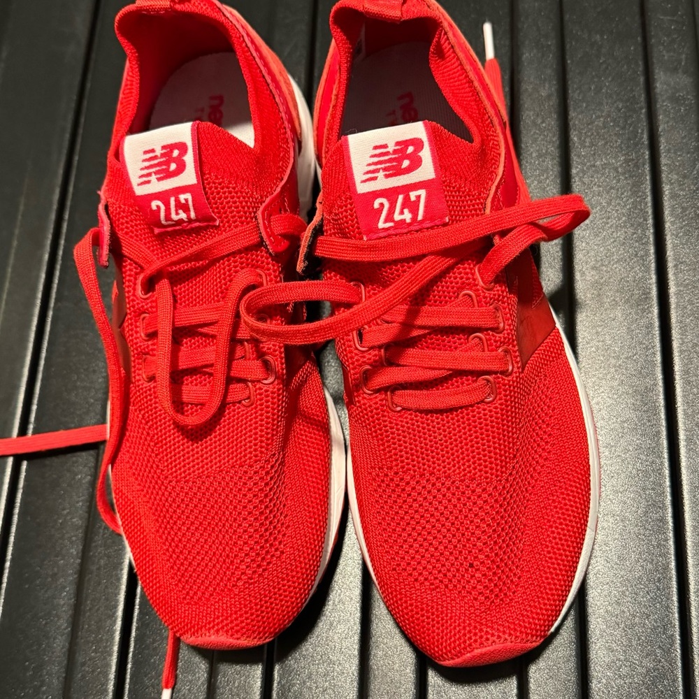 New Balance 247 Red and white sneakers